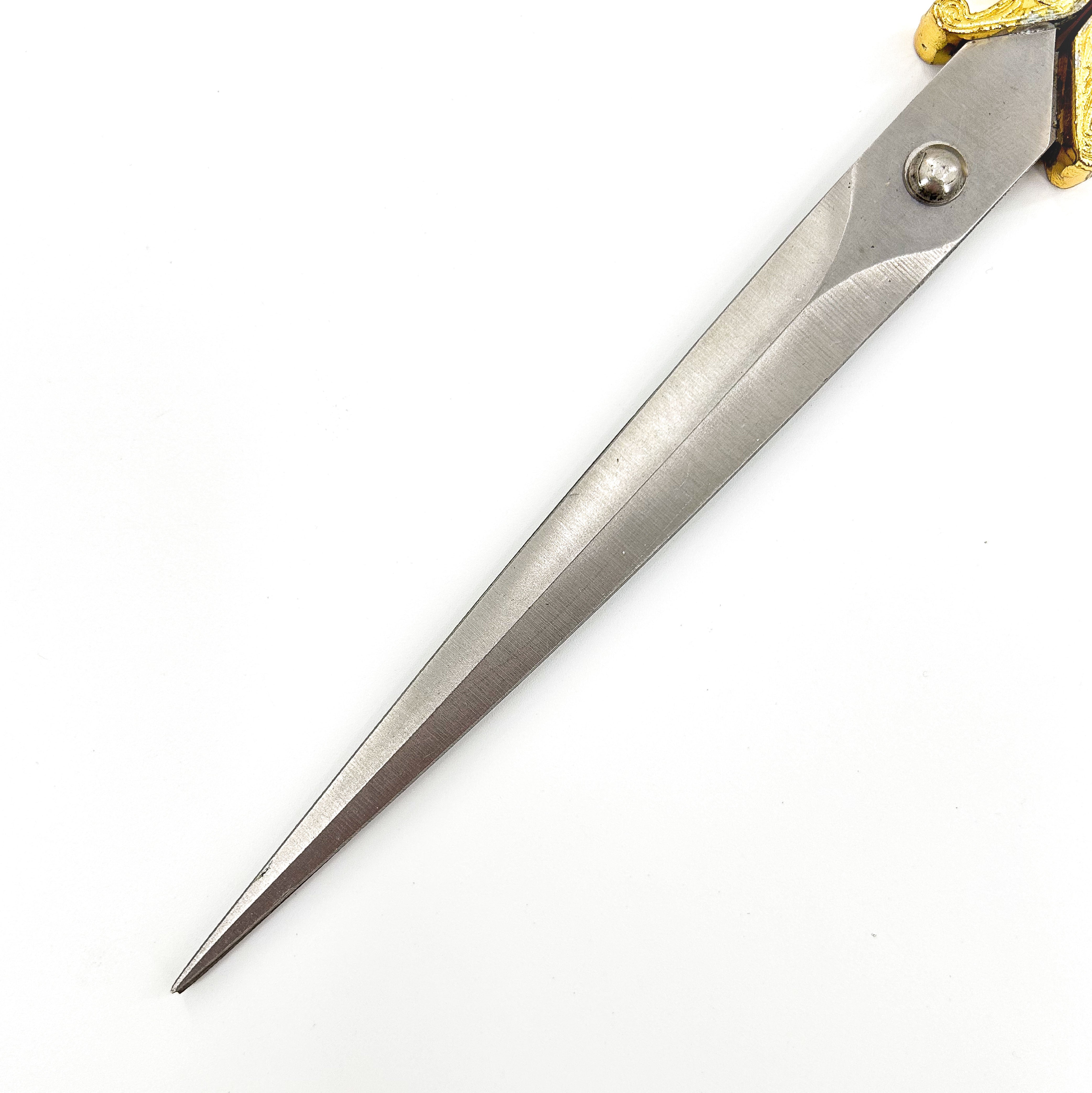 Renaissance Medieval Scissors Gold Dagger historical period - Tophatter Daily Deals