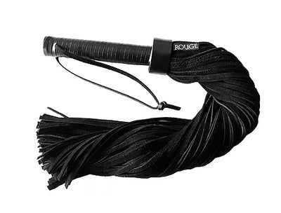 Rouge Black Suede Flogger with Leather Handle 24 Inches > Bondage Gear > Whips & Floggers - Tophatter Daily Deals