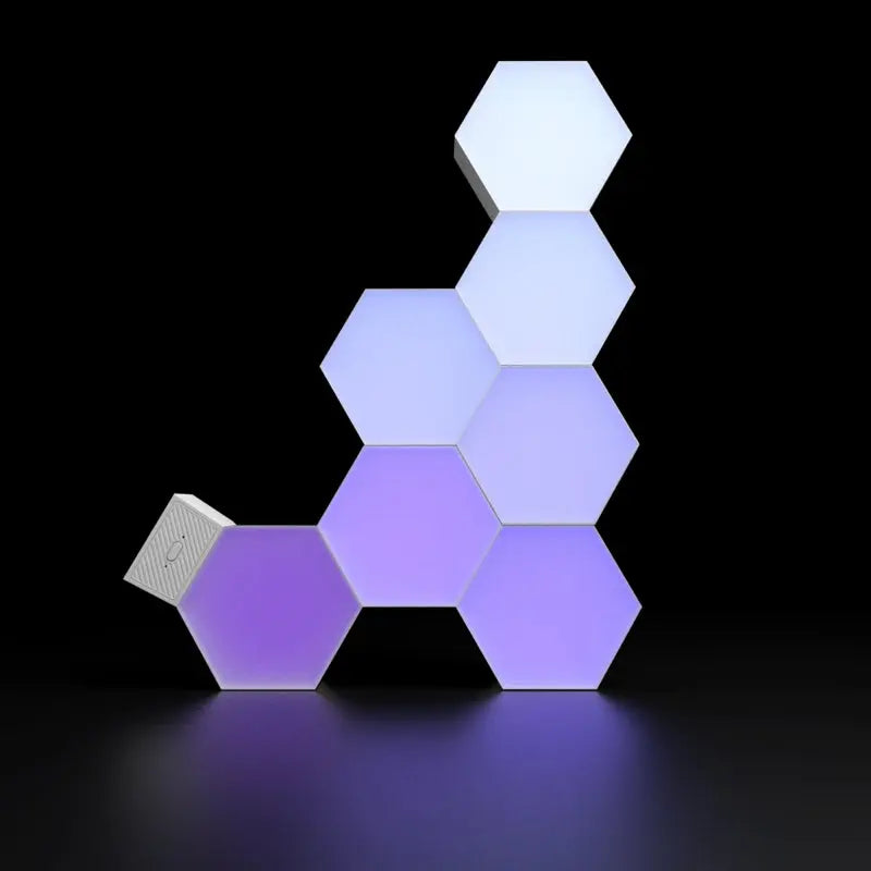 7-Panel RGB Hexagon Lights Kit Indoor Lighting - Tophatter Daily Deals