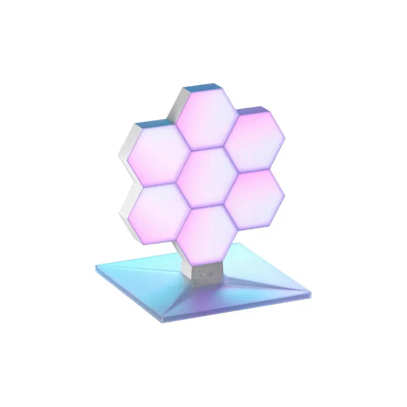 7-Panel RGB Hexagon Lights Kit Indoor Lighting - Tophatter Daily Deals