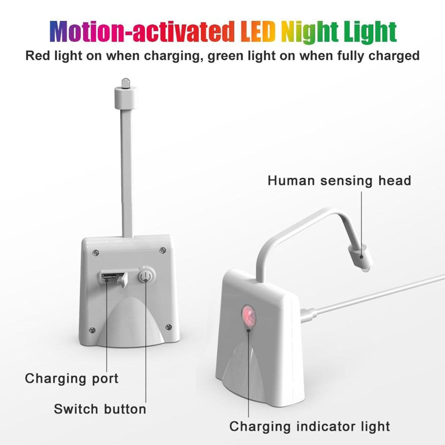 Toilet Sensor Light - RGB Multicolor Toilet Motion Activated Sensor LED Bathroom Seat Night Lamp Home - Tophatter Daily Deals