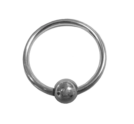Rouge Stainless Steel Glans Ring with Pressure Point Ball – 29mm Steel Ring > Cock Ring > Metal - Tophatter Daily Deals
