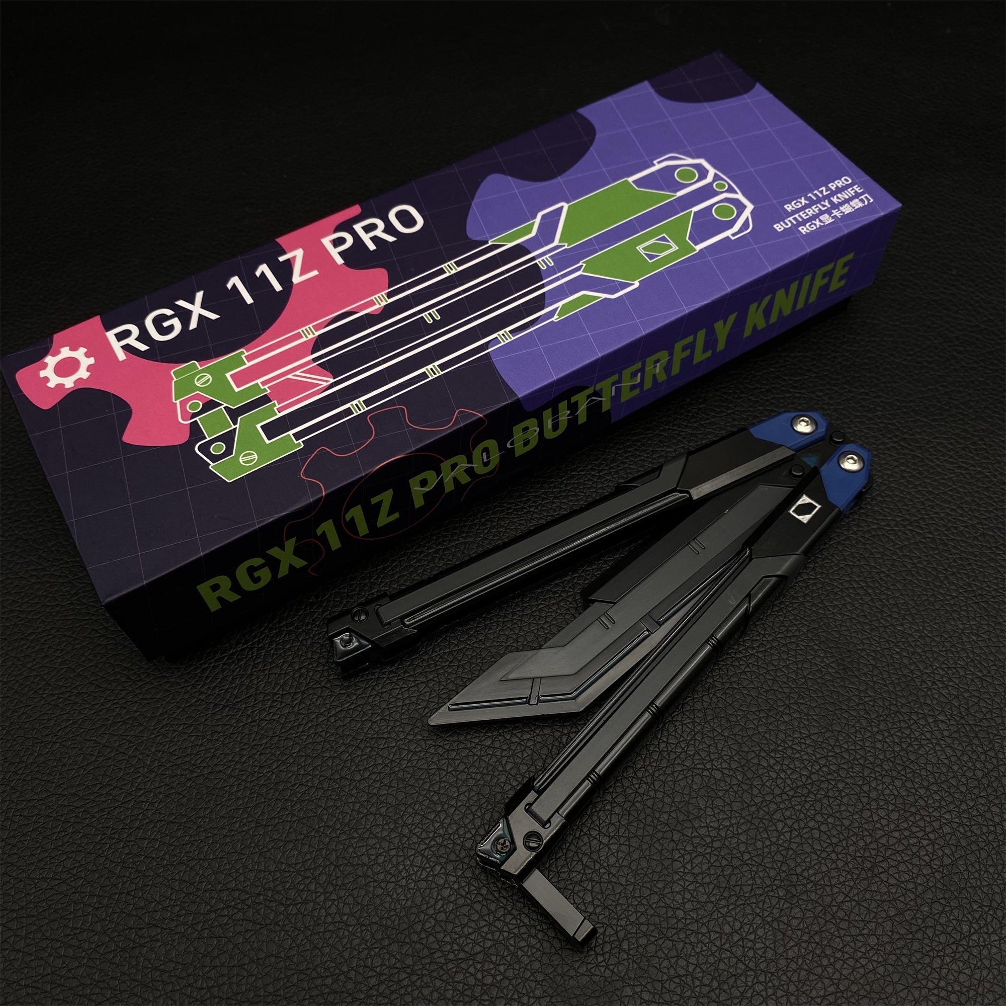 RGX Knife Metal Blunt Blade RGX Butterfly Knife Trainer Game Knife Replica - Tophatter Daily Deals