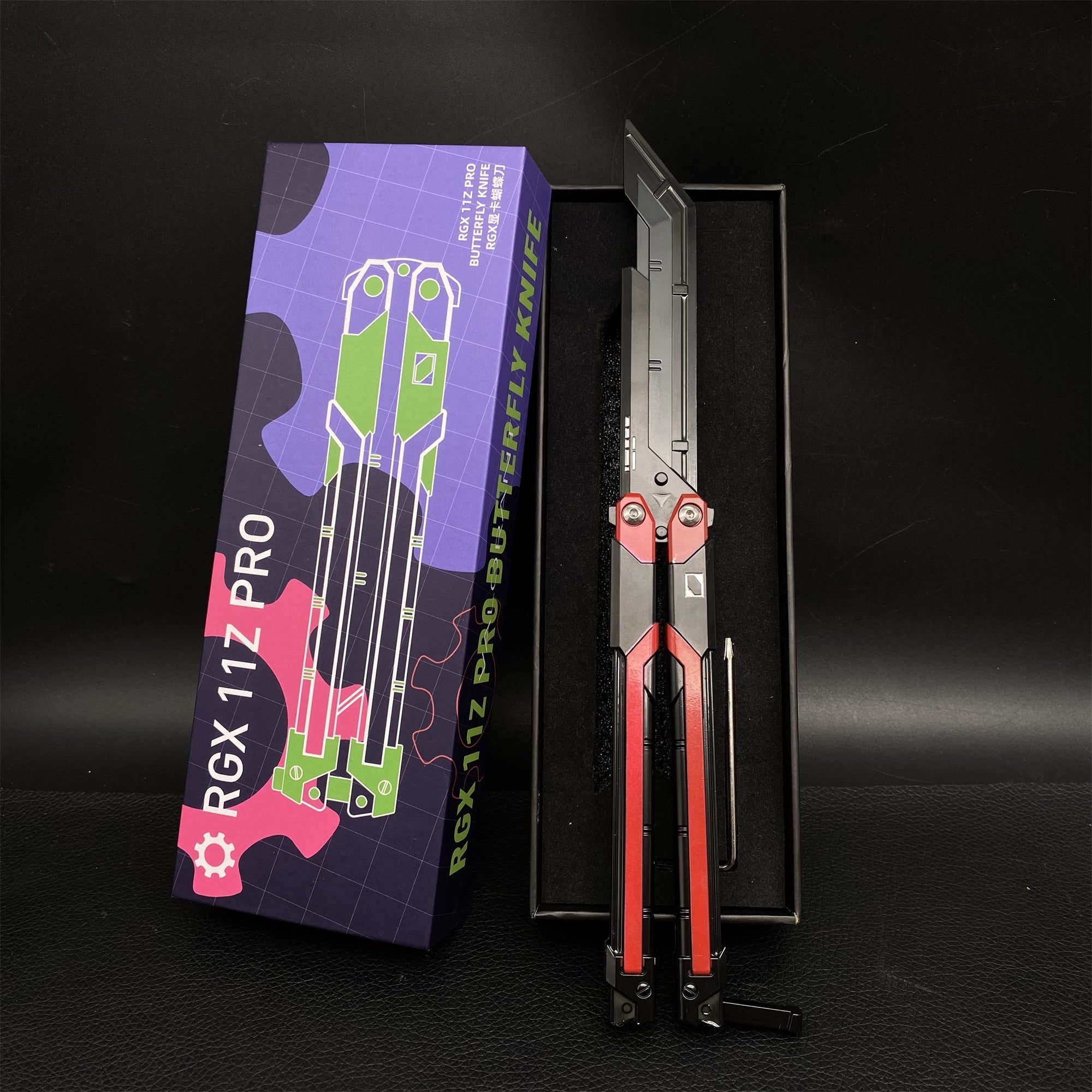 RGX Knife Metal Blunt Blade RGX Butterfly Knife Trainer Game Knife Replica - Tophatter Daily Deals