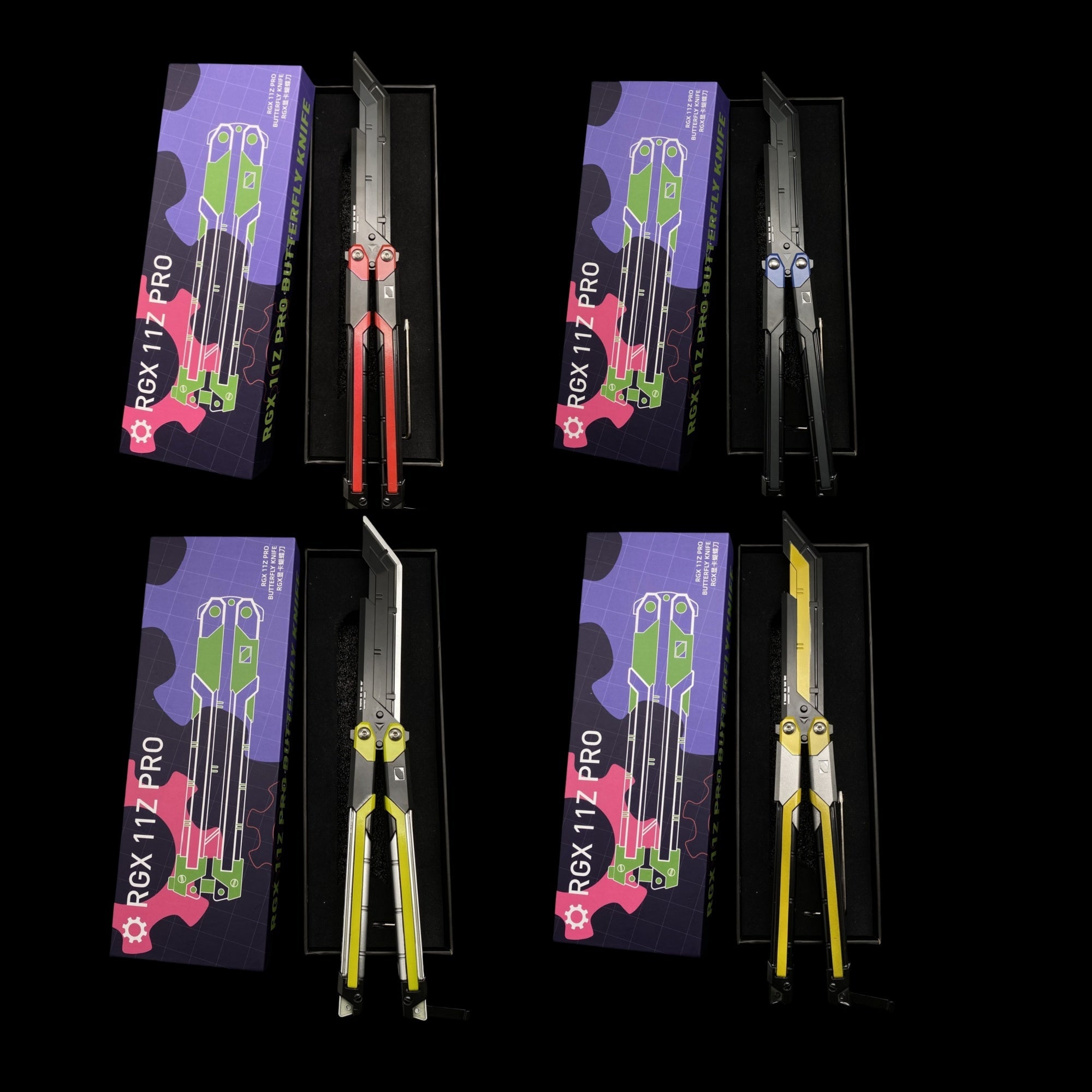 RGX Knife Metal Blunt Blade RGX Butterfly Knife Trainer Game Knife Replica - Tophatter Daily Deals