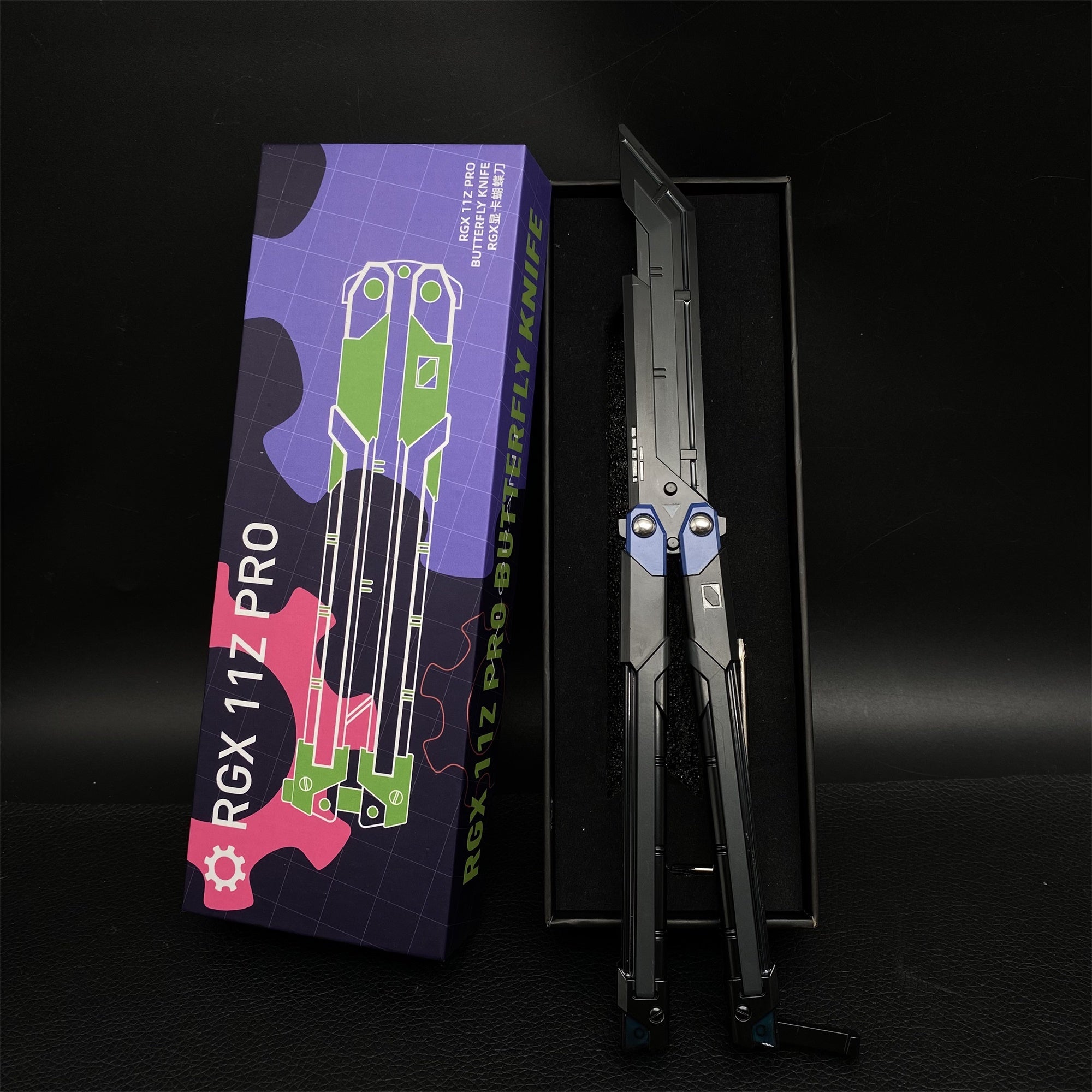 RGX Knife Metal Blunt Blade RGX Butterfly Knife Trainer Game Knife Replica - Tophatter Daily Deals