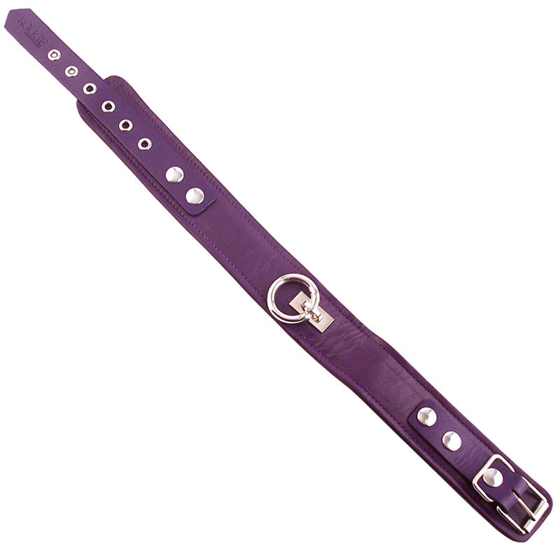 Rouge Garments Plain Leather Collar – Adjustable 1.75 Inch Wide Collar > Bondage Gear > Collars & Leashes - Tophatter Daily Deals