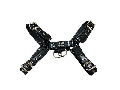 Rouge O.T H-Front Leather Harness (Black, Medium) – Adjustable Leather Harness > Clothes > Mens Harnesses - Tophatter Daily Deals