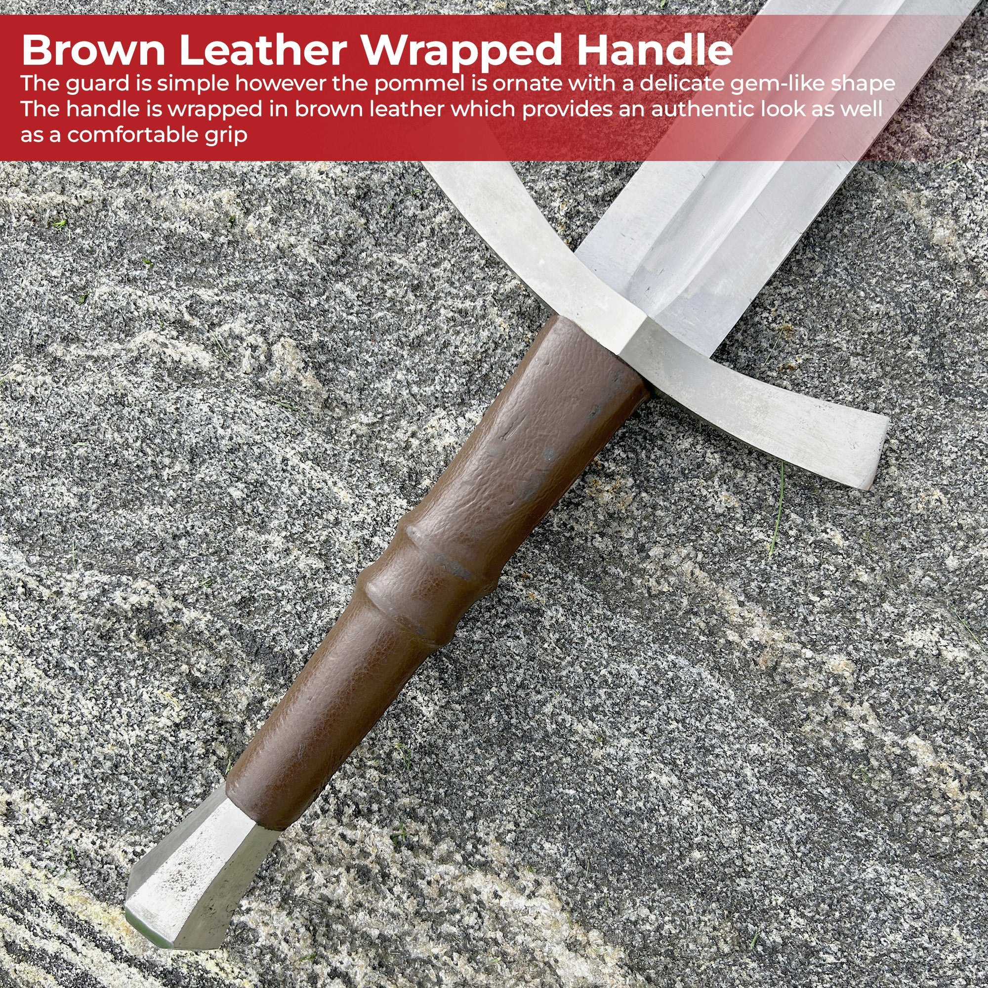 Ringing Metal 1095 High Carbon Steel Medieval Sword Swords - Tophatter Daily Deals