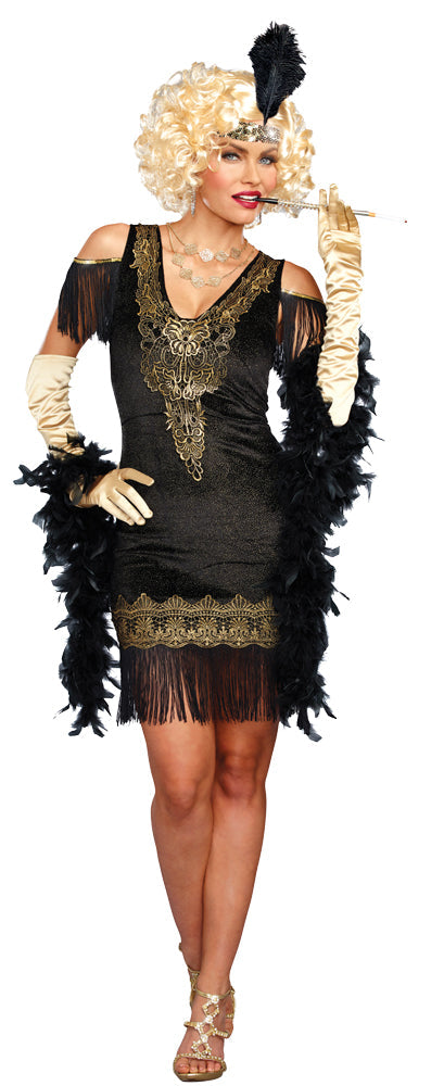 Women's Swanky Flapper Costume Womens Halloween Costumes - Tophatter Daily Deals