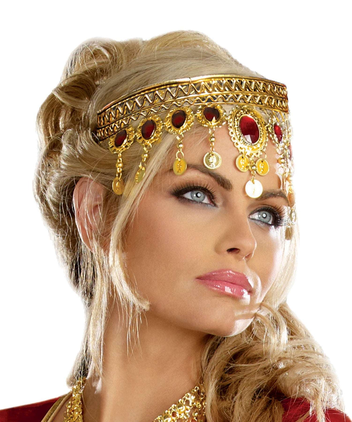 Headpiece Gold Dripping Rubies Halloween Hats & Headpieces - Tophatter Daily Deals