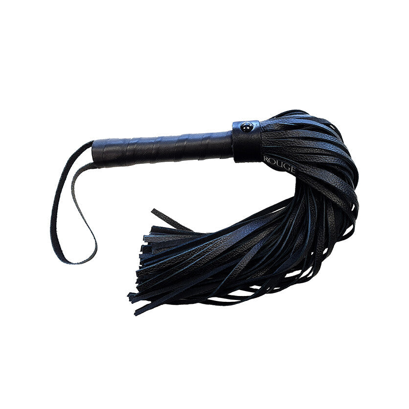 Rouge Garments Plain Leather Flogger – Leather Handle Whip > Bondage Gear > Whips & Floggers - Tophatter Daily Deals