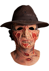 Nightmare On Elm Street - Official Deluxe Freddy Mask With Fedora Mask - Tophatter Daily Deals