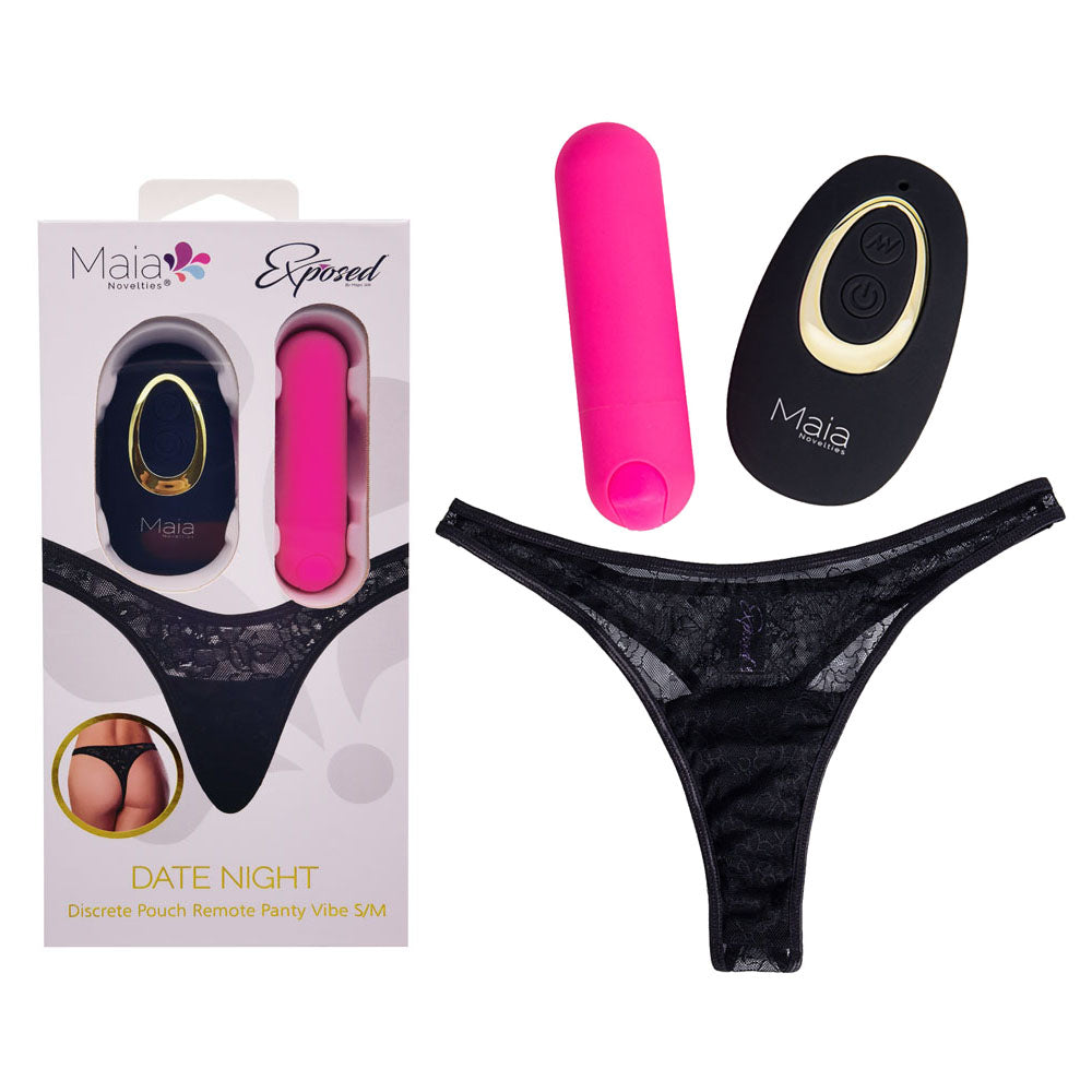 Maia Date Night Panty Vibe - S/M Panty with Bullet > Sex Toys For Ladies > Panty Vibes - Tophatter Daily Deals