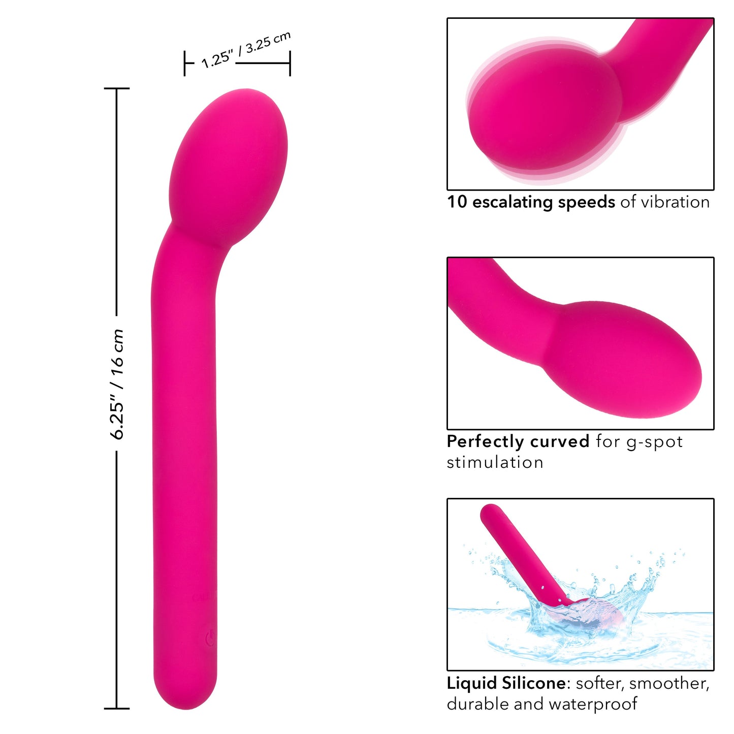 Bliss Liquid Silicone Tulip Vibrator in Pink with 10 Speeds and Rechargeable > Sex Toys For Ladies > Rose Stimulators - Tophatter Daily Deals