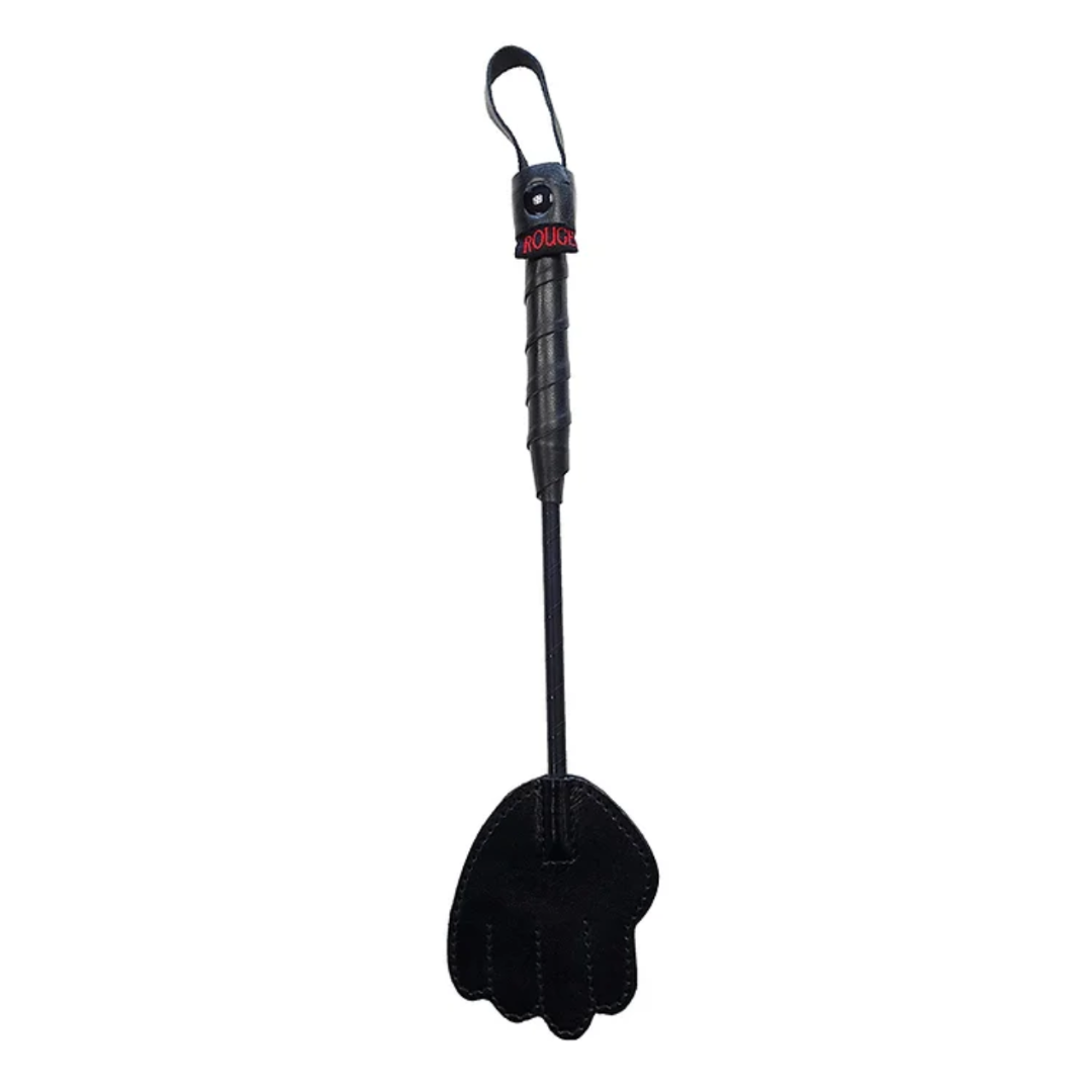Rouge Mini Leather Hand Crop Paddle Black > Bondage Gear > Crops - Tophatter Daily Deals