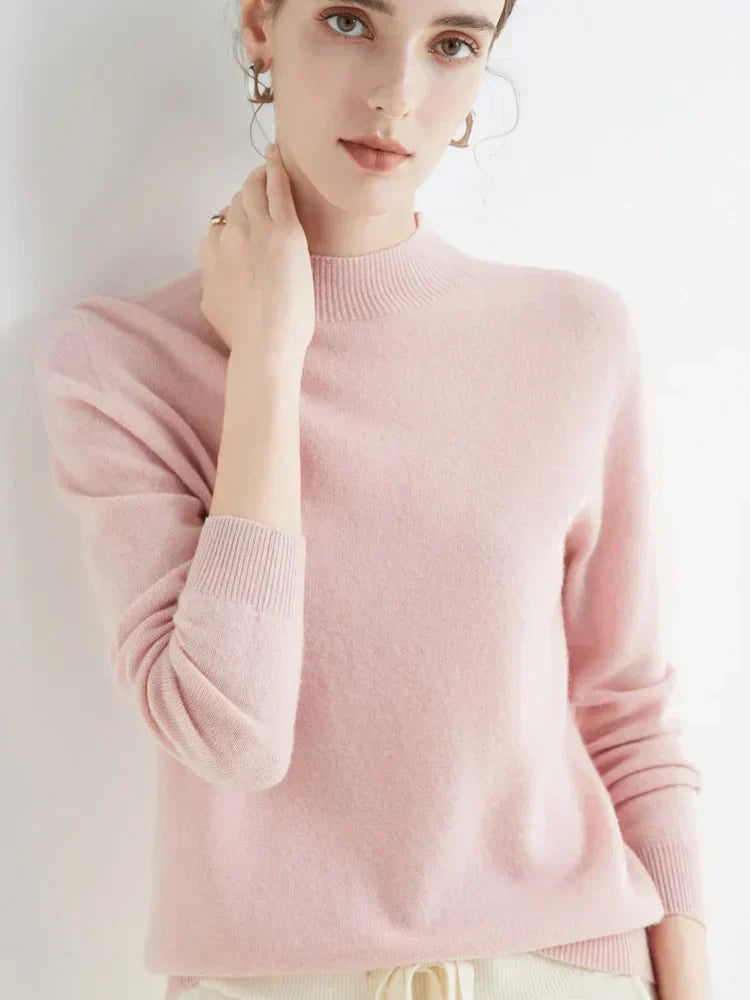 Soft Classic Women’s Pullover - Mock Neck, Wool, Work - Tophatter Daily Deals