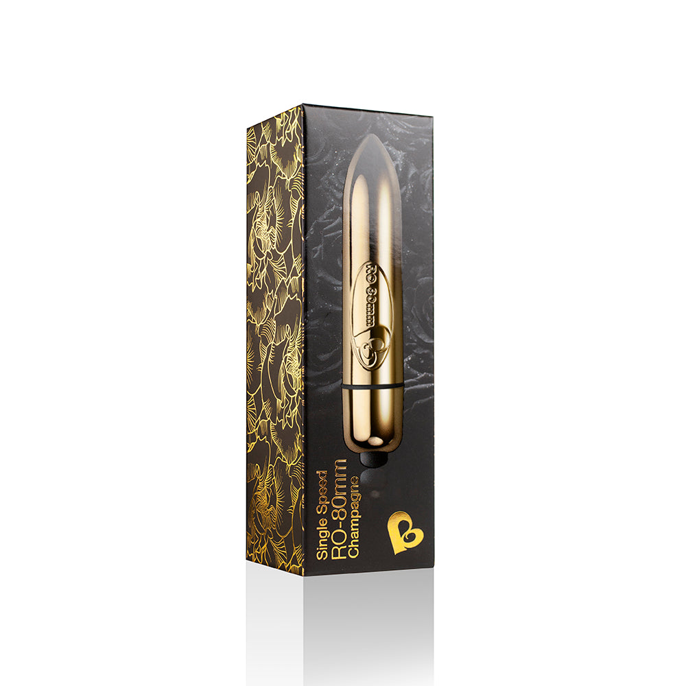 RO-80 Single Speed Bullet Champagne Gold Vibrator Toy > Vibrators > Mini Vibrators - Tophatter Daily Deals