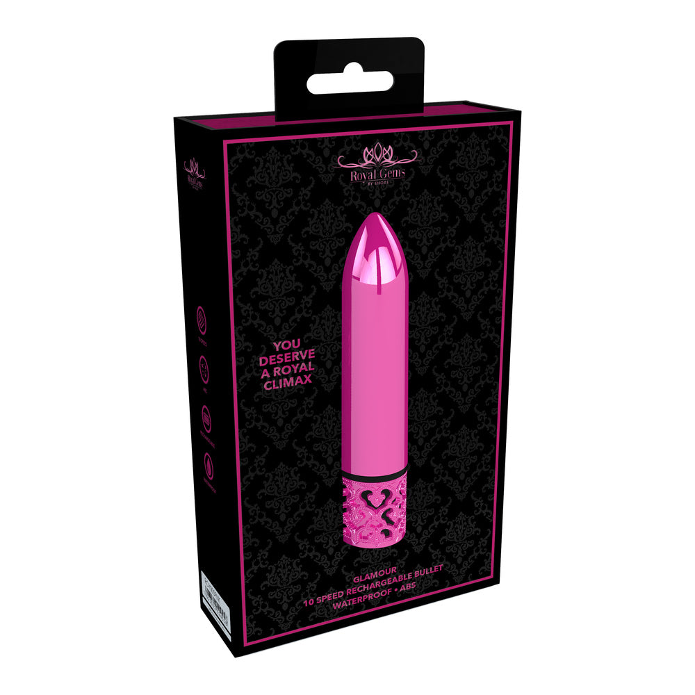 Royal Gems Glamour – Rechargeable Metal Bullet Vibrator > Vibrators > Mini Vibrators - Tophatter Daily Deals