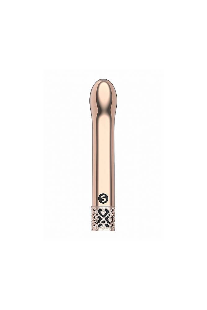 Shots - Royal Gems - Jewel Rechargeable Bullet Vibrator - Rose Gold Sex Toy - Tophatter Daily Deals