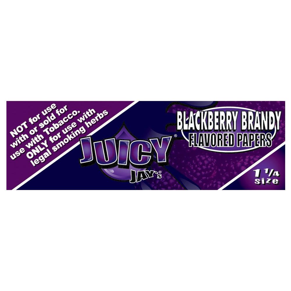 Juicy Jay's Flavored Rolling Papers Blackberry Brandy Full Box (24 Booklets) Rolling Papers - Tophatter Daily Deals