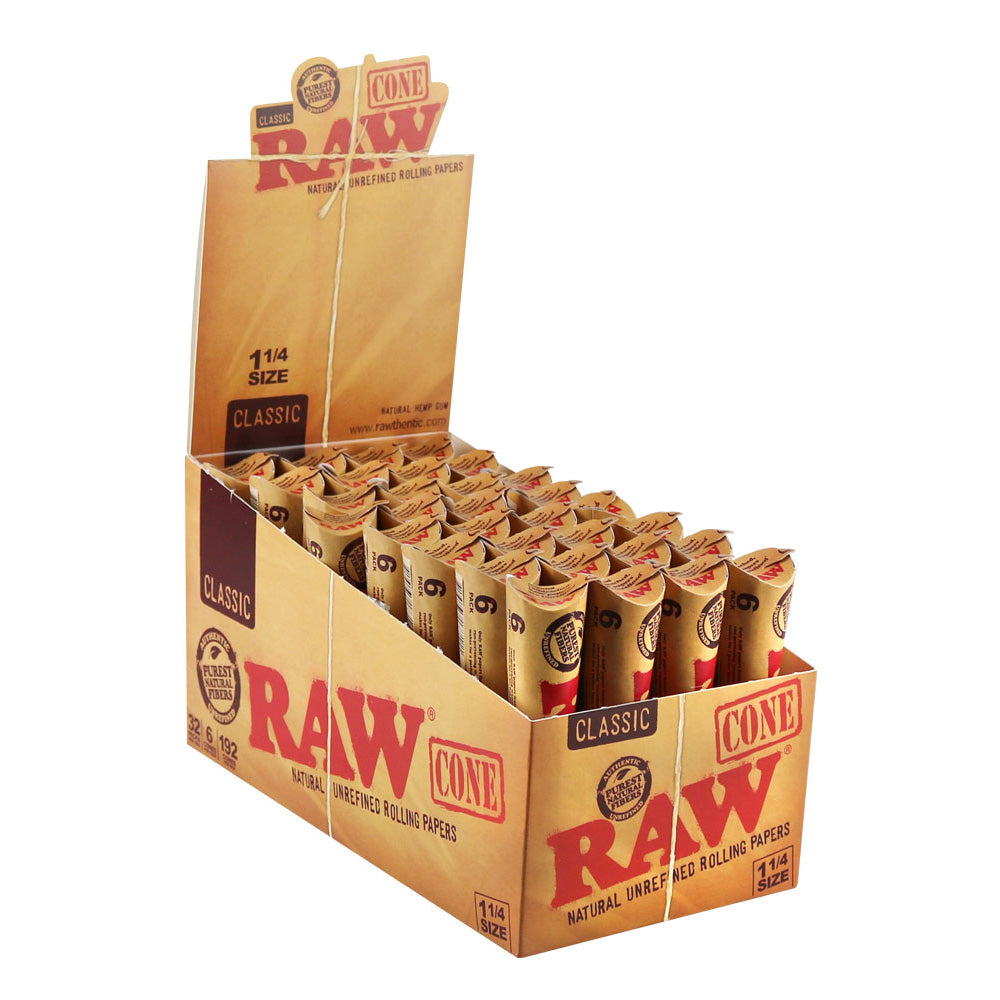 RAW Natural Unrefined Pre-Rolled Cones 1 1 4