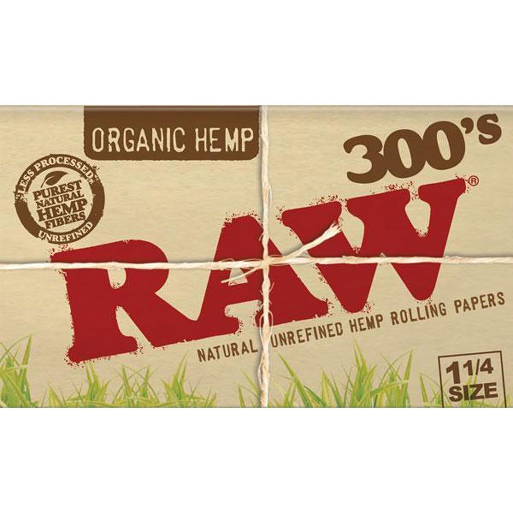 RAW Organic 300s Rolling Papers | 1 1/4
