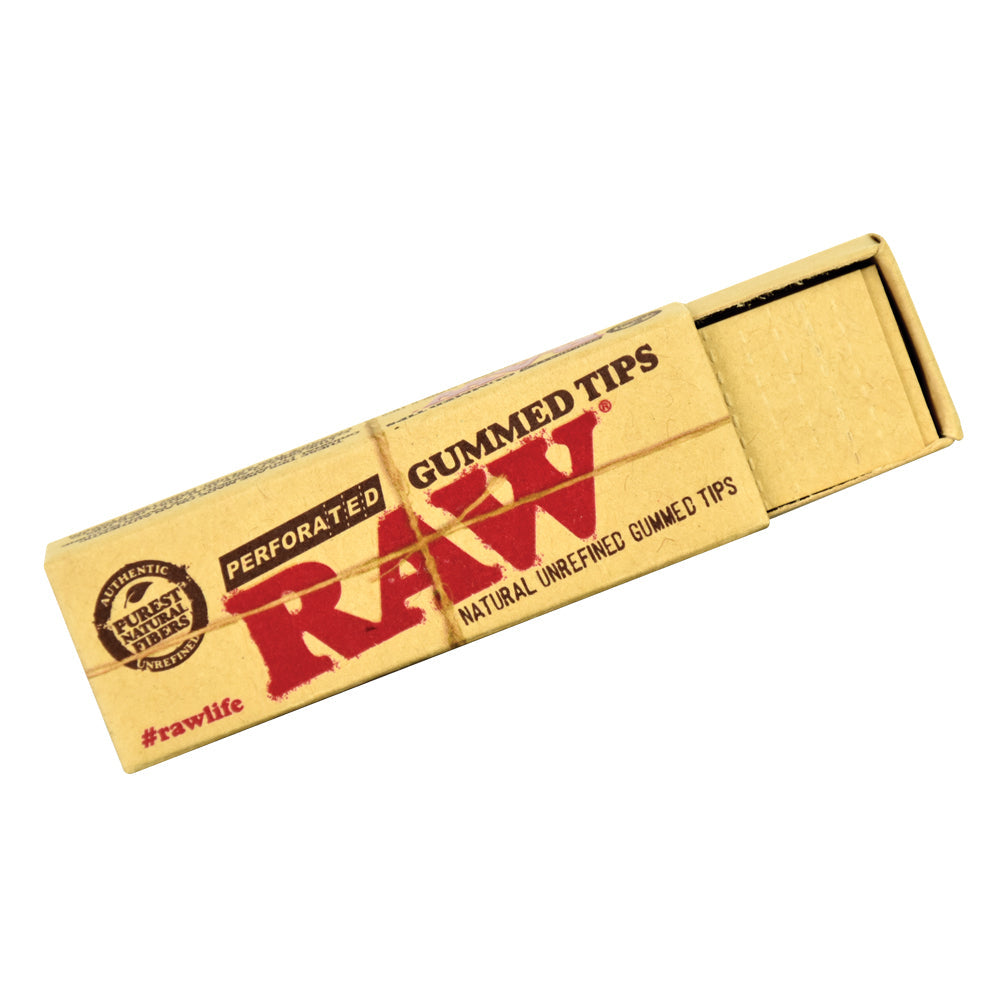RAW Natural Perforated Gummed Tips Rolling Tips - Tophatter Daily Deals