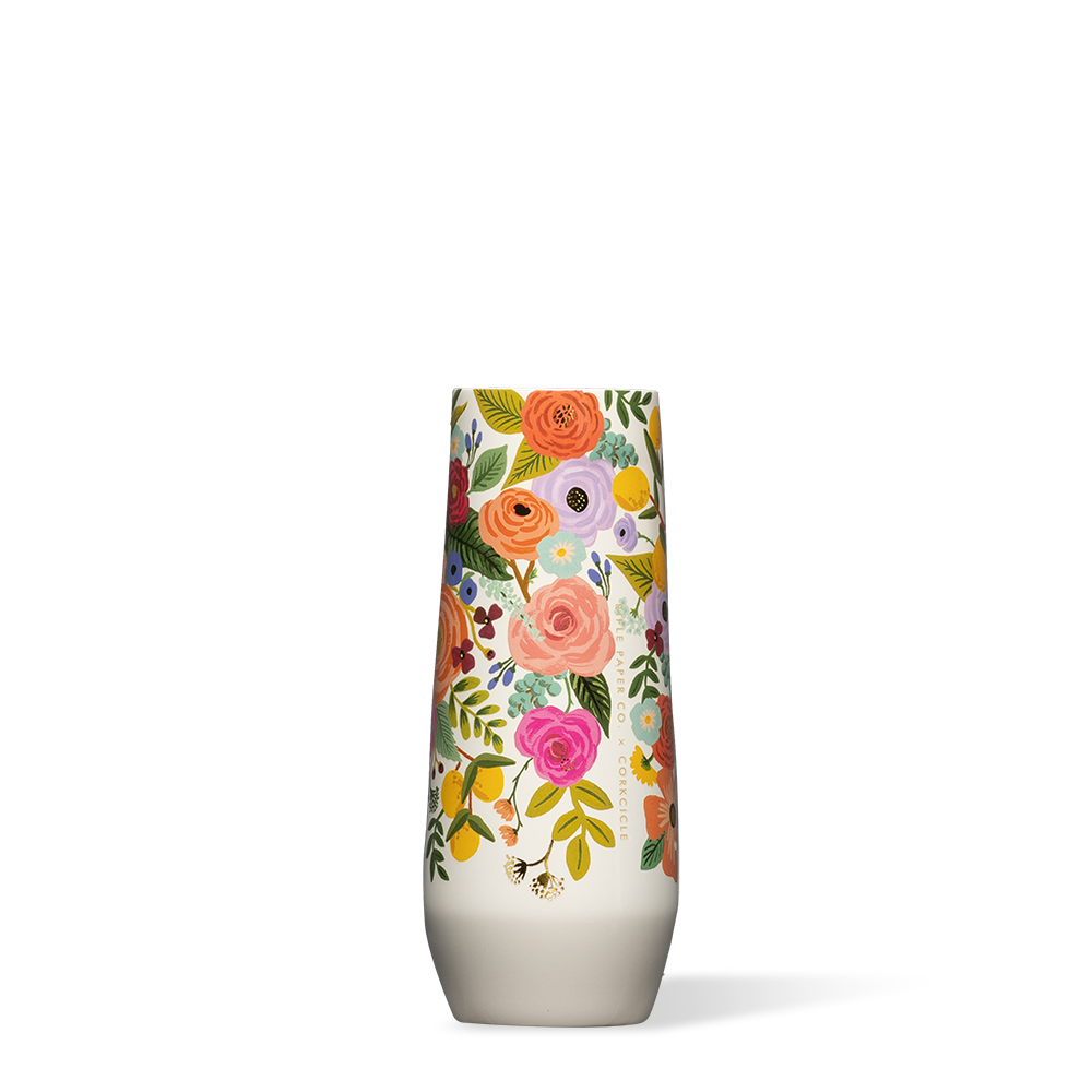 Rifle Paper Co. Stemless Flute by CORKCICLE. Garden Party 7oz Stemless - Tophatter Daily Deals
