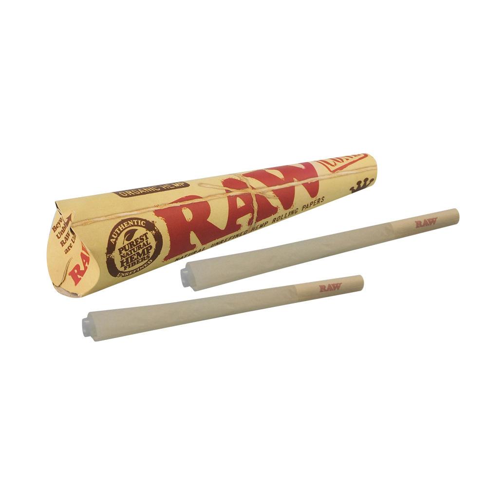 RAW Organic Pre-Rolled Cones 1 Pack Kingsize Pre-Rolled Cones - Tophatter Daily Deals