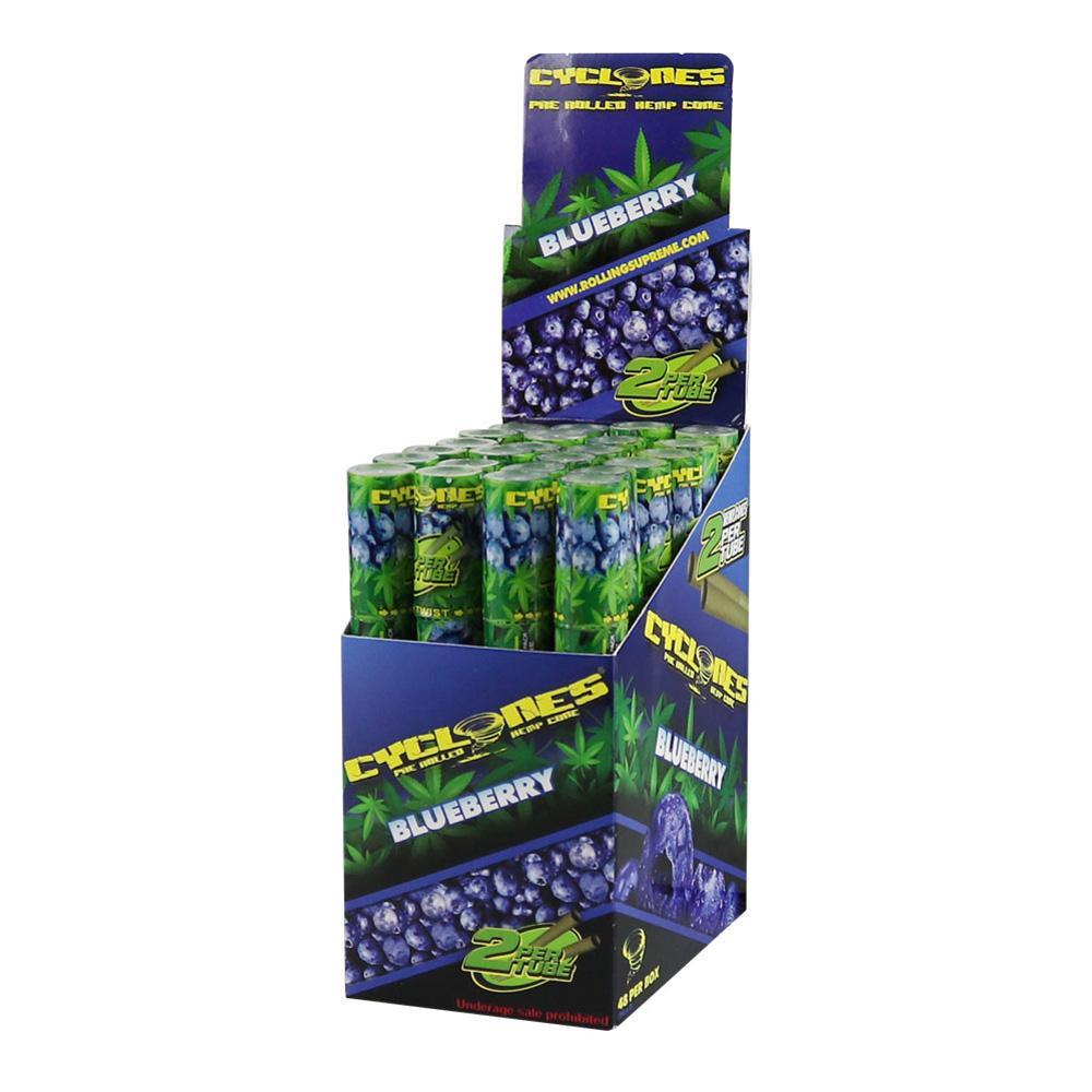 Cyclones Pre-Rolled Cones Blueberry Blunt Wraps & Leaf Rolls - Tophatter Daily Deals