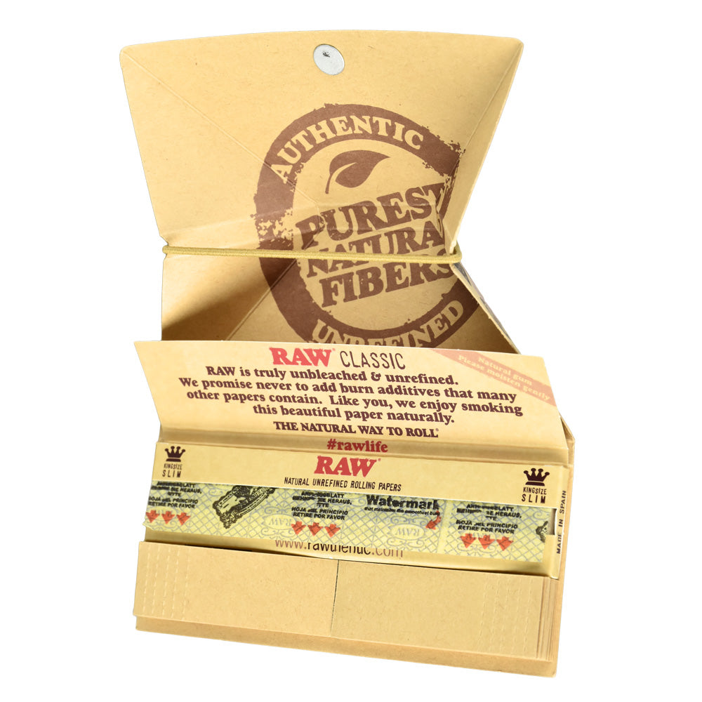 RAW Artesano Kingsize Slim Rolling Papers Rolling Papers - Tophatter Daily Deals