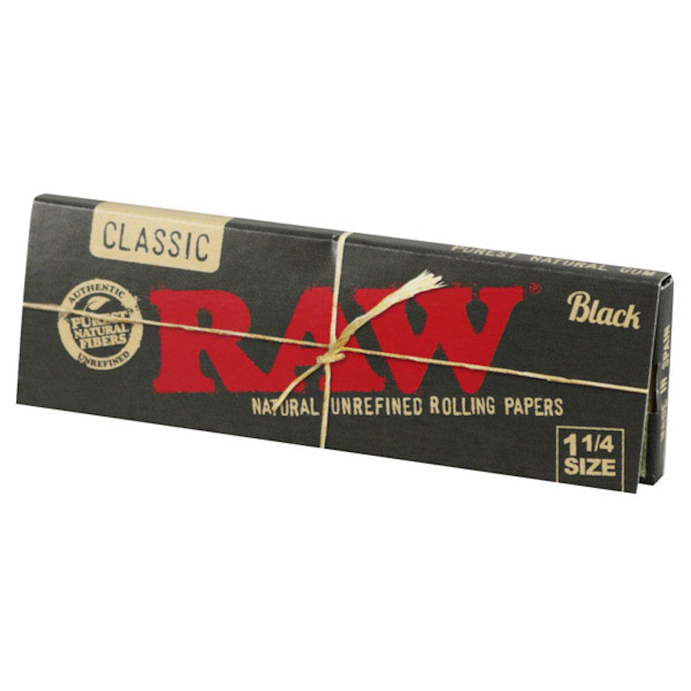RAW Black Classic Rolling Papers Rolling Papers - Tophatter Daily Deals