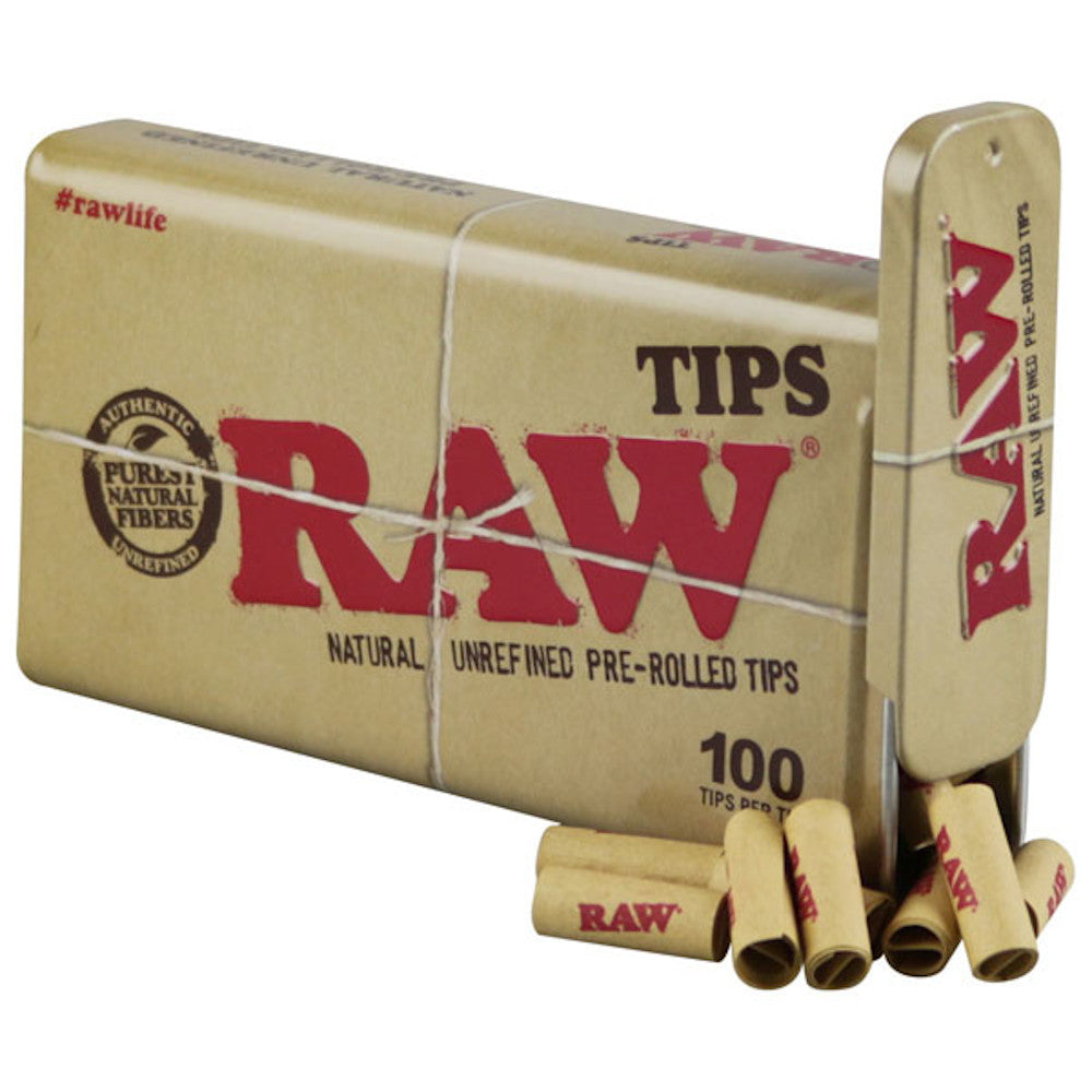RAW Pre-Rolled Tips Tin Rolling Tips - Tophatter Daily Deals