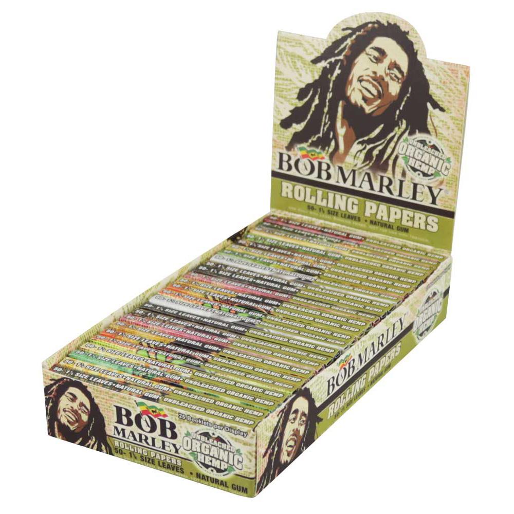 Bob Marley Organic Rolling Papers Full Box 1 1 4 Inch Rolling Papers - Tophatter Daily Deals