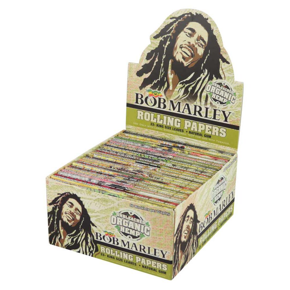 Bob Marley Organic Rolling Papers Full Box Kingsize Slim Rolling Papers - Tophatter Daily Deals