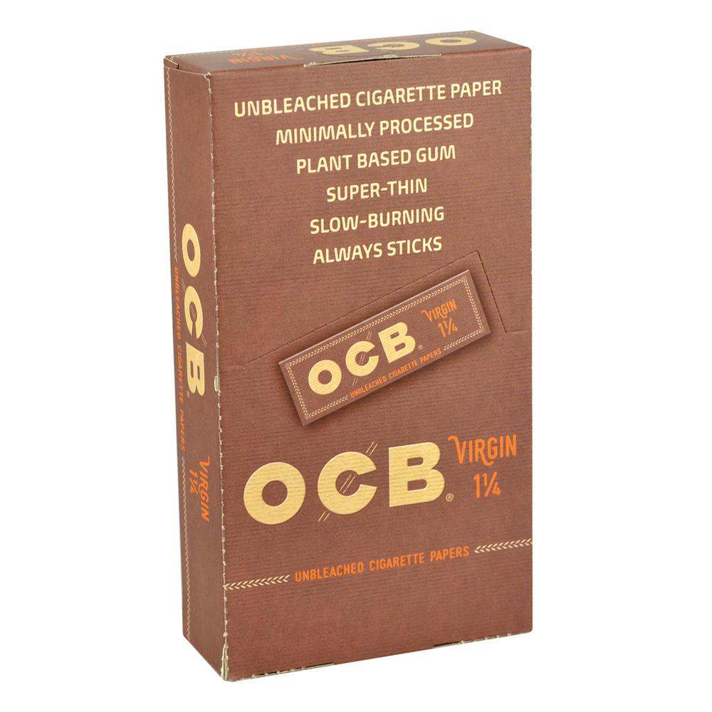 OCB Virgin Rolling Papers | 1 1/4 Inch Full Box (24 Booklets) Rolling Papers - Tophatter Daily Deals