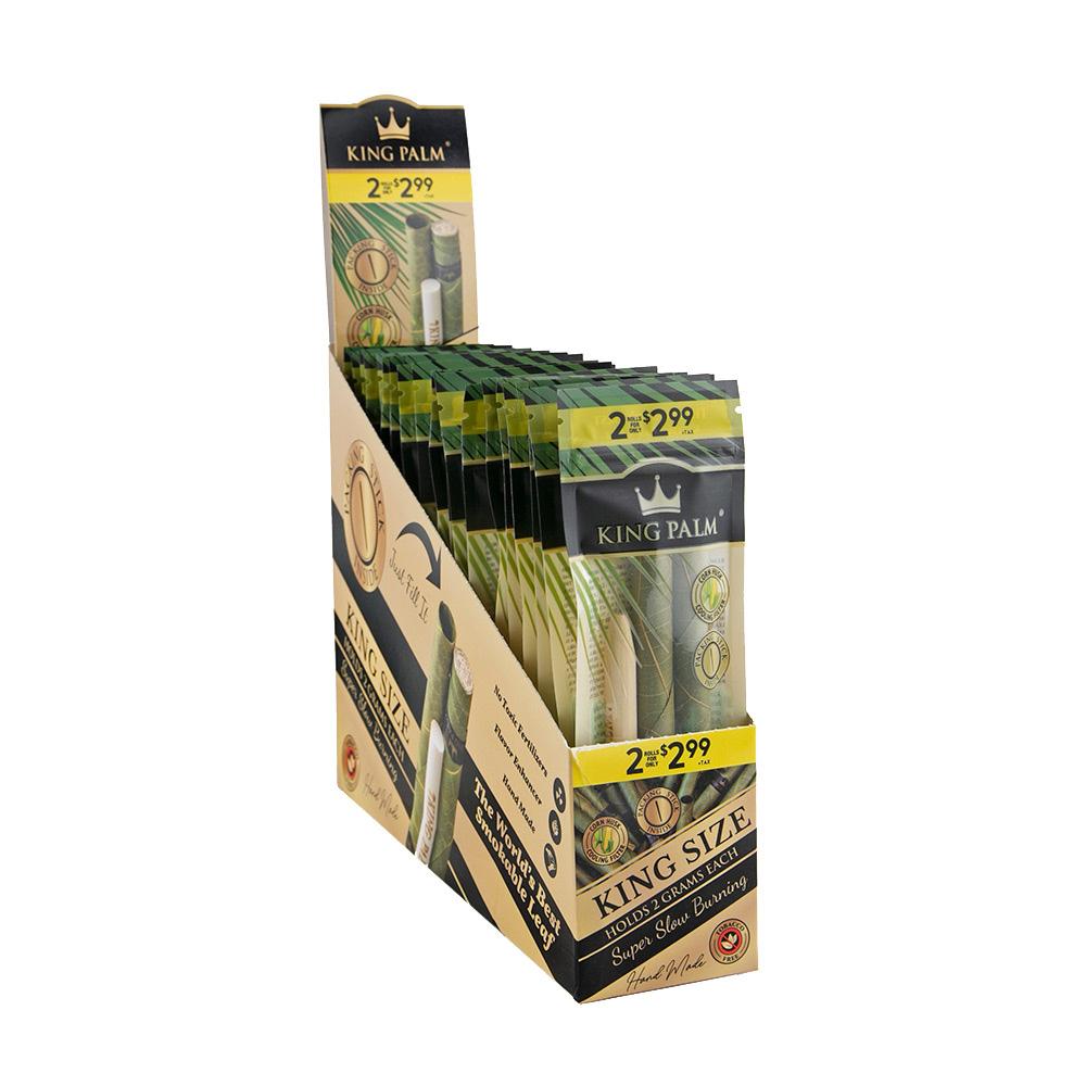 King Palm Leaf Rolls | King Size 2 Roll Pack Full Box Blunt Wraps & Leaf Rolls - Tophatter Daily Deals