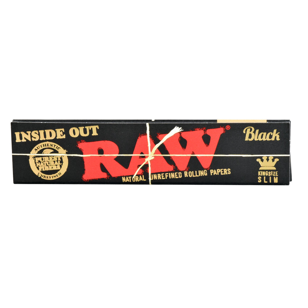 RAW Black Inside Out Rolling Papers Rolling Papers - Tophatter Daily Deals