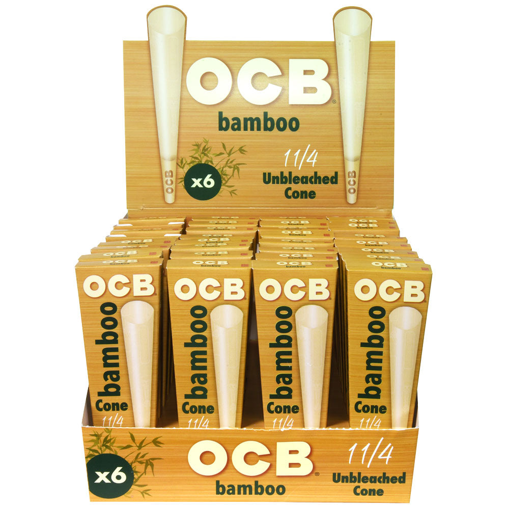 OCB Bamboo Unbleached Cones 1 1 4" Pre-Rolled Cones - Tophatter Daily Deals