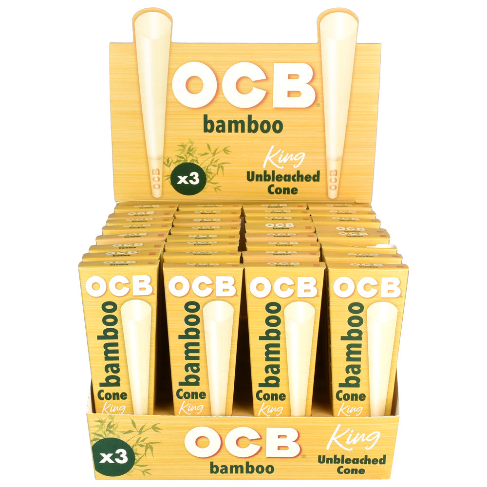 OCB Bamboo Unbleached Cones Kingsize Pre-Rolled Cones - Tophatter Daily Deals
