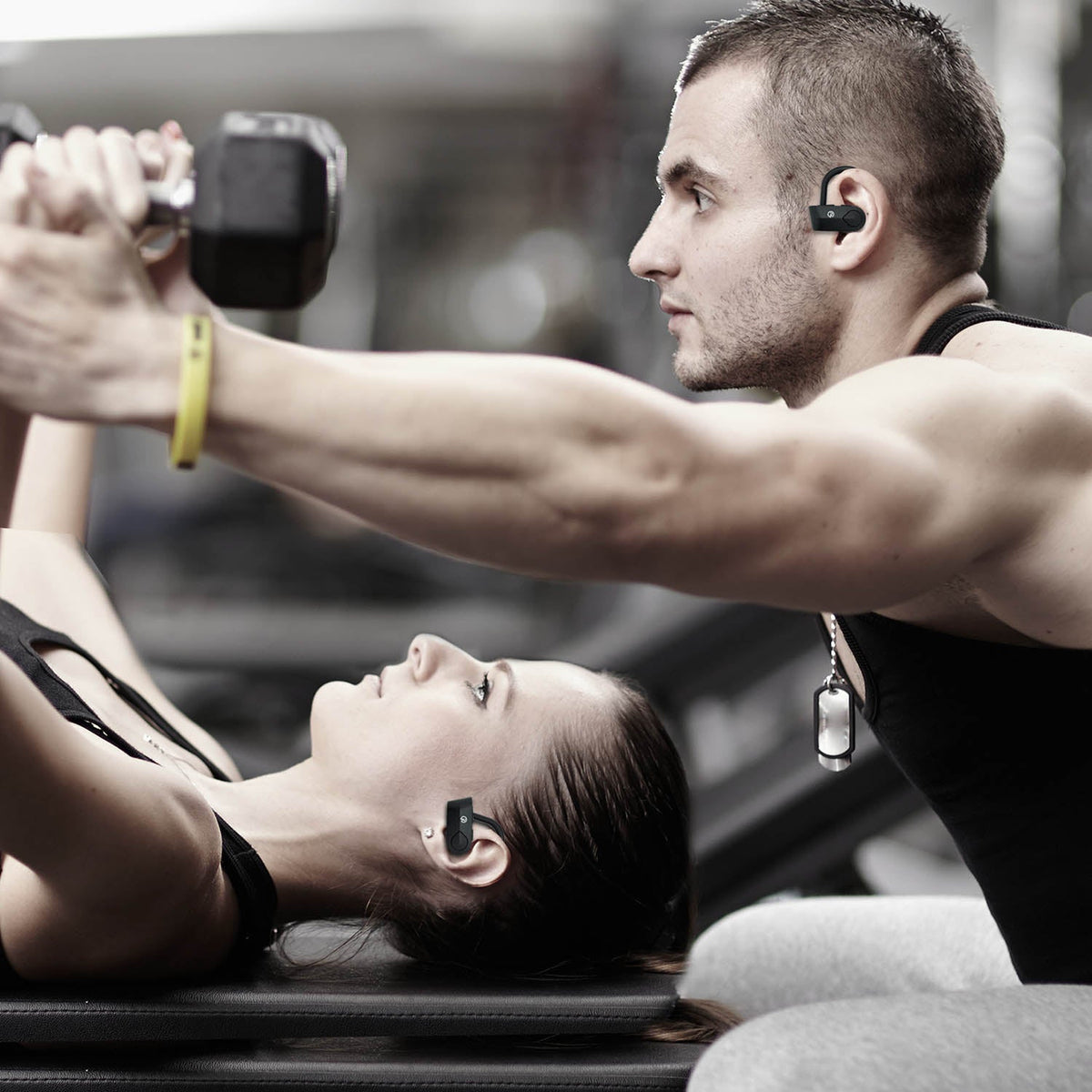 True Wireless Earbud - Sport w/Zip Charging Case Headphones - Tophatter Daily Deals