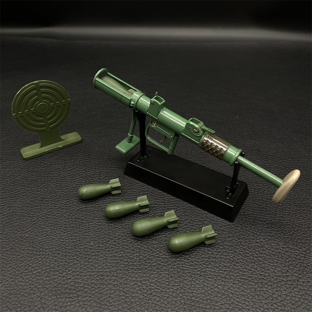 M3E1-A Miniature Metal Rocket Launcher Carl Gustaf Recoilless Rifle With Metal Stand - Tophatter Daily Deals