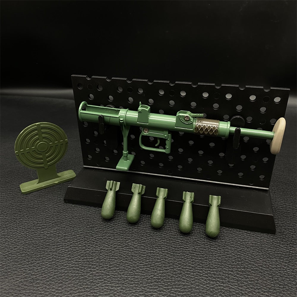 M3E1-A Miniature Metal Rocket Launcher Carl Gustaf Recoilless Rifle With Plastic Stand - Tophatter Daily Deals