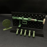 M3E1-A Miniature Metal Rocket Launcher Carl Gustaf Recoilless Rifle With Plastic Stand - Tophatter Daily Deals