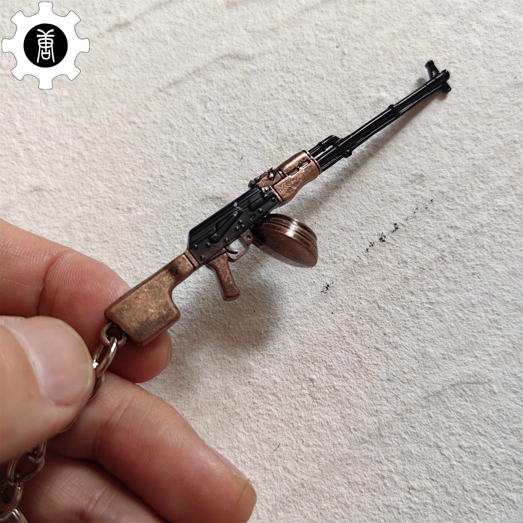 Tiny RPK Machine Gun Model Metal Keychain - Tophatter Daily Deals