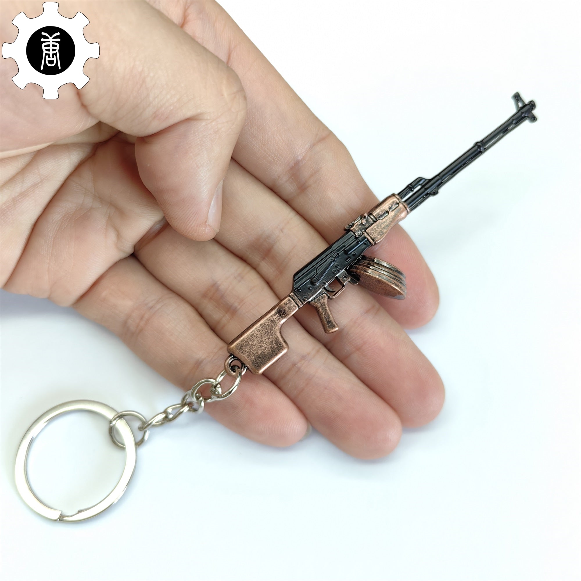Tiny RPK Machine Gun Model Metal Keychain - Tophatter Daily Deals
