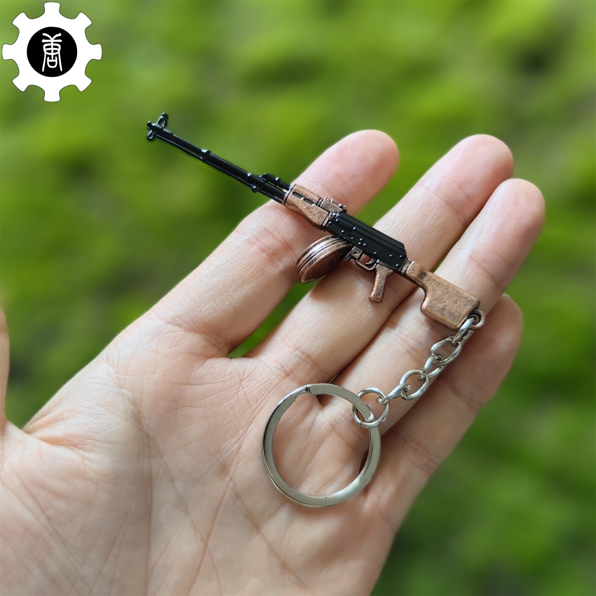Tiny RPK Machine Gun Model Metal Keychain Keychain - Tophatter Daily Deals