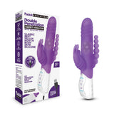 Rabbit Essentials Double Penetration Rabbit Vibrator in Purple with Rotating Beads and Body-Safe Silicone > Vibrators > Ladies > Rabbit Multi - Tophatter Daily Deals