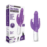 Rabbit Essentials Slim Double Penetration Rabbit Vibrator in Purple with Body-Safe Silicone > Vibrators > Ladies > Rabbit Multi - Tophatter Daily Deals